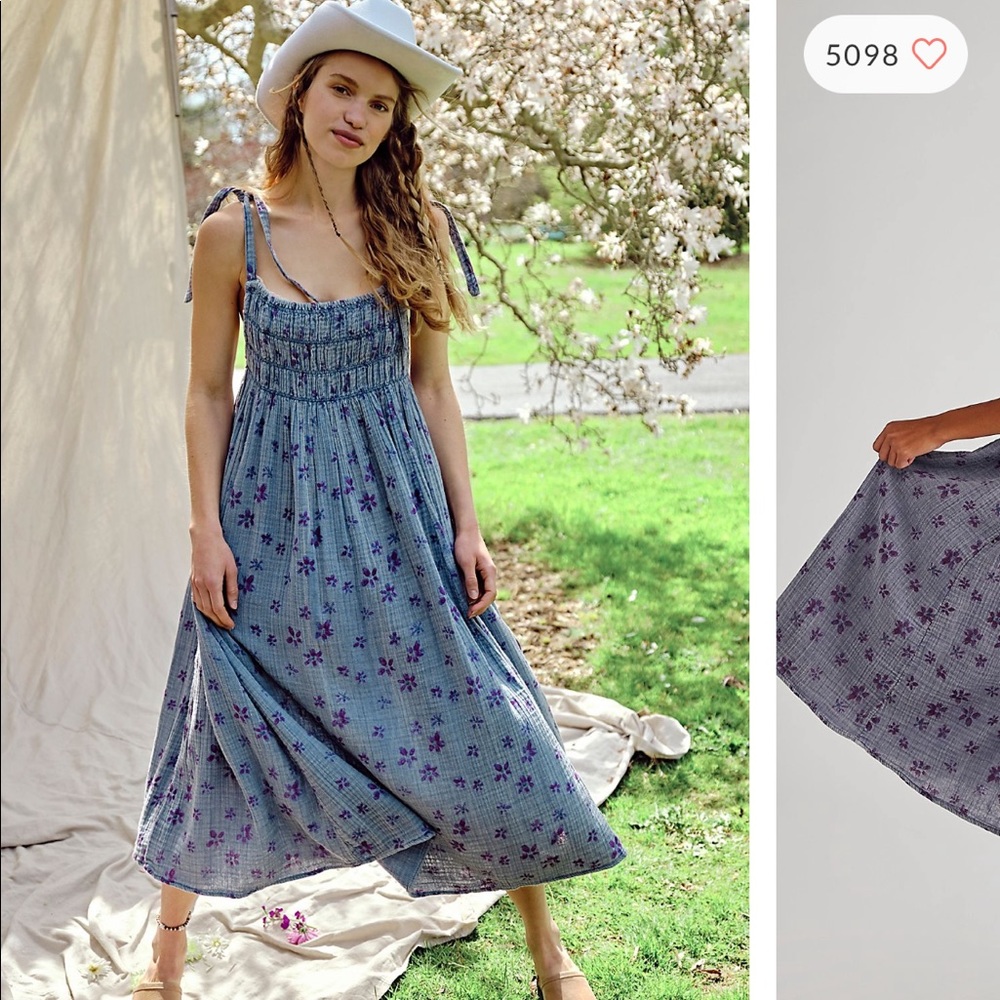 Azure maxi dress free people